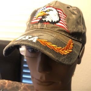 USA Eagle Hat Cap Adjustable Men’s Camouflage  Baseball Hats Size Adjustable